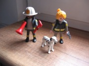 Playmobil - figurki 5942 Strażacy z psem i trzy pojedyncze
