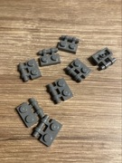 LEGO 2540 4210660 płytka z zaczepem 1x2 ciemno szary 8szt