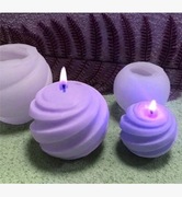 Okrągła rotacyjna forma silikonowa 8.5*7.7cm do wosku robienie świec 