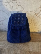 Plecak ręcznie wykonany ze sznura bawełnianego