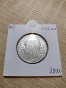 Moneta 5 zł Głowa kobiety rok 1932