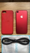 Apple iPhone 7 128gb Red + kabel ładujący lightning / usb c