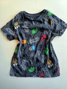 M&S SZARY T-SHIRT SUPERBOHATEROWIE R.116