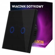 Włącznik światła podwójny dotykowy panel LED