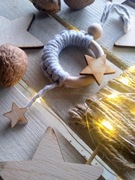 Ozdoba świąteczna w stylu Boho, eko bombka 040