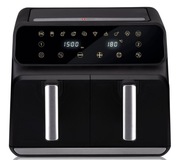 Frytkownica Beztłuszczowa Air Fryer Alpina 8l 2x4 Litry 1700W Czarny