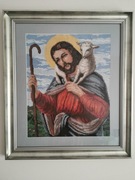 Obraz haftowany na kanwie: "Dobry Pasterz"