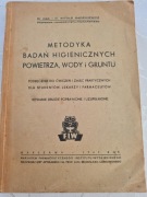Metodyka badań higienicznych powietrza, wody i gruntu 1949
