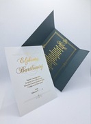 Kartka okolicznościowa ślubna na ślub miłość złota