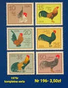 Znaczki fauna:196: ptaki- DDR/NRD 1979r **
