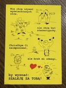 Kartka okolicznościowa walentynka pocztówka walentynki miłość