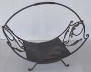 Kosz Stojak Metalowy na Drewno do Kominka Drewna na Altankę