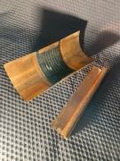 Łączniki rynnowe miedziane 4 szt. – nowe – z uszczelką 