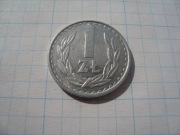 Polska moneta 1 zł złoty 1983