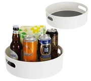 Komplet 2 Sztuki Organizer Obrotowy Regał Na Przyprawy