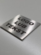 Pakiet 500 szt. - Tabliczka znamionowa Stal Nierdzewna 30x30mm