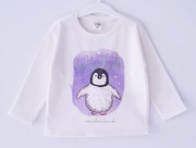 Nowa śmietankowa bluza z pingwinem Smyk Cool Club 92