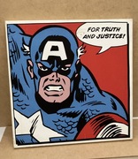 obrazek obraz materiał MARVEL kapitan ameryka