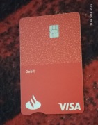 KARTA ,PIEKNA -CZERWONA VISA  SANTANDER REWELACJA ;-)-TANIO ZAPRASZAM;-)