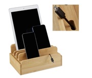 Bambusowa stacja ładująca do telefonu tabletu RD30832