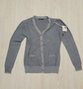 Ciemnoszary sweter damski 