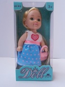 MINI LALKA LOVELY DOLL UBRANKA, TOREBKA, BUCIKI DOMEK DLA LALEK 12 CM