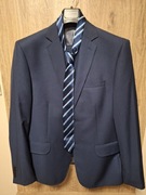 Garnitur Pako Lorente Fit Slim Granatowy + krawat S. idealny 52/182 ,96/182