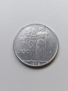 100 lirów włoskich 1976 Repvblica Italiana L.100 moneta kolekcjonerska