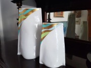 4 wazony pergaminowe Rosenthal Johan van Loon