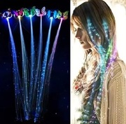 WŁOSY ŚWIECĄCE LED SPINKA DO WŁOSÓW MOTYL LED 5x SPINKI MOTYLE