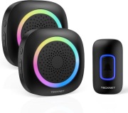 TECKNET Bezprzewodowy Dzwonek z 2 przenośnymi odbiornikami