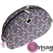 Jasno szary organizer do Obag MOON LIGHT mozaika czarny 2 kieszenie OMAY