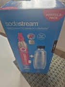 Soda stream zestaw nabój plus szklana butelka 