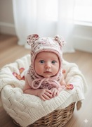 Komplet noworodkowy zimowy polar Teddy 