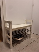 Ławka z półkami na buty (Ikea Hemnes)