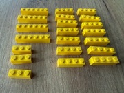 LEGO belki, żółty różne długości 21 szt.