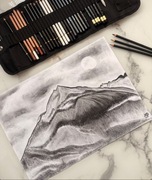 Szkic rysunek obraz góry Tatry 29,7 x 42 cm 