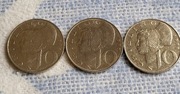 Austria 10 szylingów, Zestaw 3 monet (1974 - 1976)