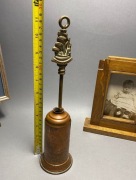 STATEK GALEON MOSIĄDZ - SZCZOTKA KOMINE. Zabytek z Anglii #860