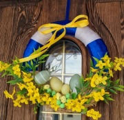 Wianek Wielkanocny ręcznie wykonany 