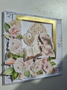 Ręcznie Robiona Kartka Pierwsza Komunia Święta 3D Dziewczynka Pamiątka