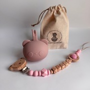 zawieszka do smoczka z Silikonowe Etui Zestaw baby shower prezent
