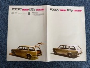 Polski Fiat 125p Kombi – oryginalny katalog eksportowy (DE) PRL lata 70