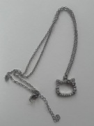 **Łańcuszek zawieszka Hello Kitty cyrkonie