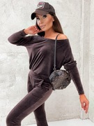 Dres welurowy XS/S komplet dresowy dres Stay Here