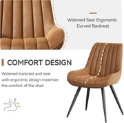 krzesła brązowe do salonu jadalni 4 sztuki