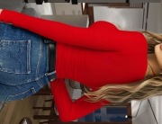 Bluzka czerwona seksowna Zara 36