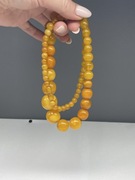 Naszyjnik vintage z katalinowego bakelitu - 64 cm - 67,28 g - Art Deco