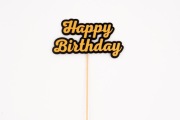 Topper na tort Happy Birthday