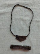 Komplet Naszyjnik  z bransoletką  z metalu Jablonex 